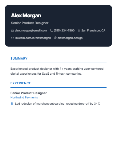 Public Profile Page